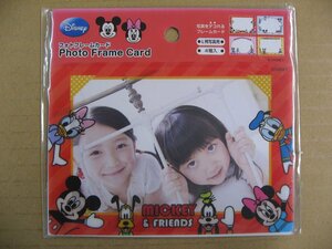 na hippopotamus cocos nucifera photo frame card L stamp size 4 sheets set Disney Mickey &f lens Nakabayashi photograph ko-tine-to series PFCD-302-1