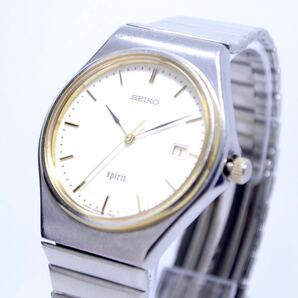 セイコー SEIKO 腕時計 スピリット SPIRIT 5P32-6B30 クォーツ 3針 デイト 10BAR メンズ 動作品 2306007の画像1