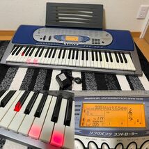 CASIO 光ナビゲーション 電子キーボード LK-65 ACアダプター付き 動作確認済み 電子ピアノ 送料無理_画像1