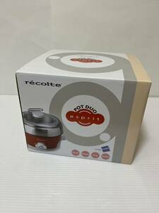 recolte ポットデュオ エスプリ 未使用品 RPD-2 卓上 電気調理鍋 マルチクッカー 