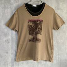 アーヴェヴェ　a.v.v homme レイヤー　茶　半袖　Tシャツ　サイズ46_画像2