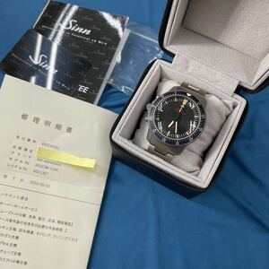  condition finest quality [2023.6 month OH settled ] rare Sinn Gin 503.EZM-1 3H men's wristwatch self-winding watch titanium to lithium the first period 