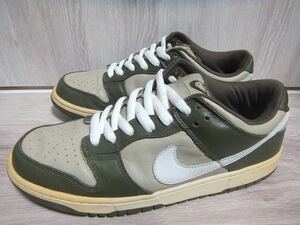 02年製 NIKE DUNK LOW PRO Light Stone 28.5cm☆ナイキ ダンク ライトストーン オリーブ 624044-113