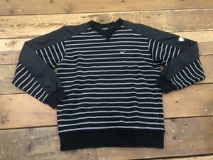 NIKE GOLF футболка тренировочный одежда окантовка рисунок чёрный черный size M