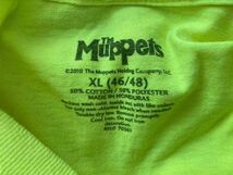 USA古着 The Muppets ザ・マペッツ DJ 半袖Tシャツ キャラクターTシャツ ネオンイエロー イエロー 蛍光黄色 XL 2010_画像4