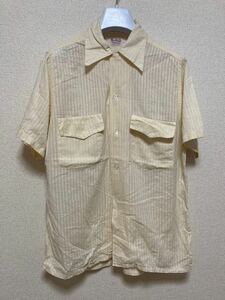 50's USAヴィンテージ mac phergus オープンカラーシャツ 半袖シャツ BOXシャツ Koolwear SANFORIZED S 14-14 1/2 Wポケ フラップ付