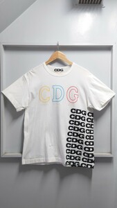 CDG × ANTI SOCIAL SOCIAL CLUB コラボ 両面 ロゴ プリント Tシャツ L COMME des GARCONS AD2018 半袖 コムデギャルソン 日本製