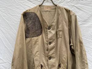 貴重 30s40s50s 米国製 ヴィンテージ シューティング ジャケット US VINTAGE SHOOTING JKT レザーパッチ 10 X IMPERIAL Reeves ARMY TWILL