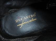 DUCANERO ブラック レースアップ ブーツ 黒_画像9