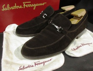 サルバトーレ フェラガモ Salvatore Ferragamo ビット ドレスシューズ スリッポン 15VF 11715 難有