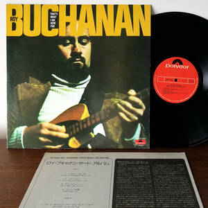 ★LP 【国内初期盤】Roy Buchanan / That's What I Am Here For -サード・アルバム '74 JPN 日本盤_Polydor