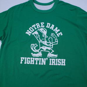 送料無料 champion Notre Dame Fighting Irish チャンピオン ダブルフェイス リバーシブル Tシャツ ヴィンテージ vintage L USAの画像3