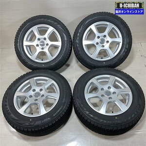 195/65R15 ゴルフ 等 MAK 6-15+43 5H112 ブリヂストン VRX2 15インチ スタッドレス 4本セット 009ｋ