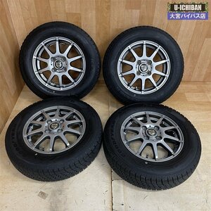 145/80R13 グッドイヤー アイスナビ6 & ストレンジャー 13インチ 4.0J +43 4H 100 スタッドレス 4本セット ワゴンR アルト タント _●004