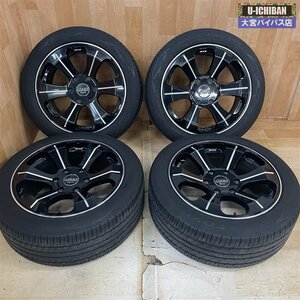 エムテクノ MTS MJ-01S 18インチ 8J +38 6H 139 & トーヨー ナノエナジー3+ 225/50R18 95W 200系ハイエース ワゴン カスタムサイズ *3★004