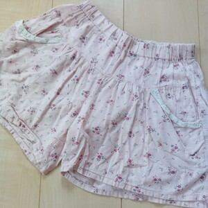 ￥100★BREEZE　ブリーズ　女の子キュロットスカート 130 140ショートパンツ 短パン130 140 ★お下がりお譲り品格安出品★