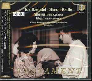 【未開封 (TESTAMENT】 SIMON RATTLE ラトル;BIRMINGHAM SO／IDA HAENDEL ヘンデル／SIBELIUS,ELGAR：Violin Concerto