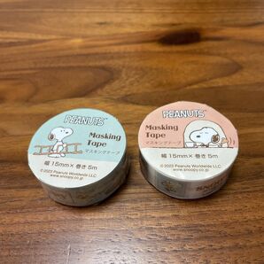 スヌーピー マスキングテープ 2個