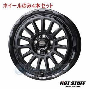 4本セット HOT STUFF BARKLEY HARDROCK RIZARD セミグロスブラック (GB) 17インチ 7.0J 114.3/5 38 MPV LW3W