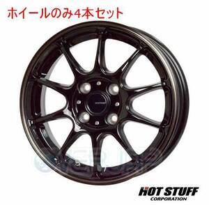 4本セット HOT STUFF G.speed P-07 ブラック&ブロンズクリア (BK/BR) 13インチ 4.0J 100/4 45 アルト HA24V