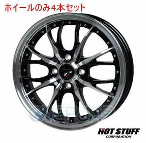 4本セット HOT STUFF Precious HM3 メタリックブラックポリッシュ (BK/P) 16インチ 5.0J 100/4 45 N-WGN JH2