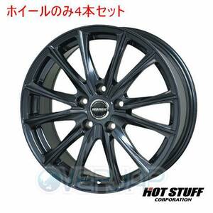 4本セット HOT STUFF WAREN W05 ガンメタリック (GM) 16インチ 6.5J 100/5 48 インプレッサG4 GJ6