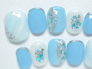 Y* prompt decision [ very short ] shell * mirror accessory * artificial nails *806