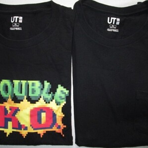 ★古着 2019年 UNIQLO ユニクロ×ストリートファイターII Tシャツ XL 黒 ポケット ザ・ゲーム ストリートファイター UT CAPCOM カプコン★