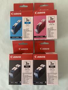 新品　Canon キヤノン 純正 インクカートリッジ ブラック BCI-3eBK 2個 、BCL-3eC 1個　、BCL3eM1個