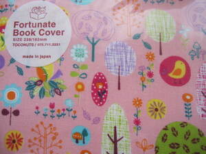  new goods unused book cover library size floral print pink series flower pattern botanikaru pattern 