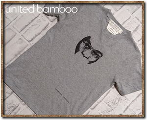 ☆united bamboo　ユナイテッド バンブー　プリント半袖Tシャツ　グレー☆