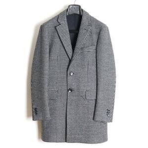 EDIFICE×Loro Piana ZELANDER 15AW チェスターコート 42 ジランダー メリノウール100% ソフトメルトン 千鳥柄 JOURNAL STANDARD系列