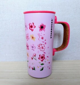 未使用 スターバックス さくら 2017 ステンレスマグ ピンク 355ml STARBUCKS スタバ SAKURA 桜 マグカップ タンブラー フラワー