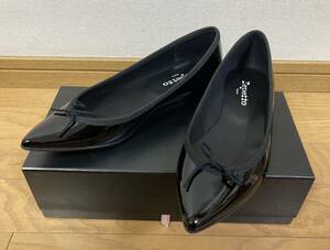 新品 repetto レペット バレエシューズ 38 サイズ ポイントトゥ エナメル パンプス レディース 靴 フランス製