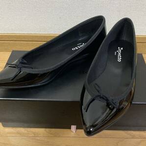 新品 repetto レペット バレエシューズ 38 サイズ ポイントトゥ エナメル パンプス レディース 靴 フランス製の画像1