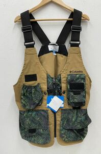 Columbia コロンビア ベスト Green Pines Vest グリーンパインズベスト ラゲッジベスト L ベージュ PM0085 アウトドアウェア