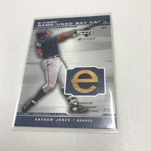 Andruw Jones 2001 Upper Deck Evolution e-Card Game Bat