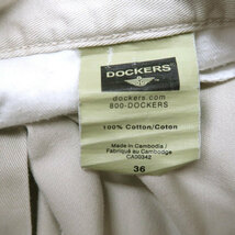 古着 ドッカーズ DOCKERS ショートパンツ ハーフパンツ ツータック ベージュ サイズ表記：36　gd80463_画像7