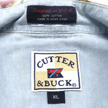 古着 CUTTER&BUCK デザイン コットン 総柄 半袖シャツ サイズ表記：XL　gd24464_画像6