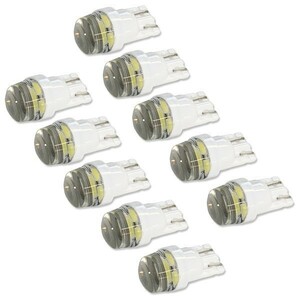 ◆318◆ 062502③ 新品 汎用 高輝度 T10 LED 5SMD ホワイト 10球セット メーター球 ナンバー灯