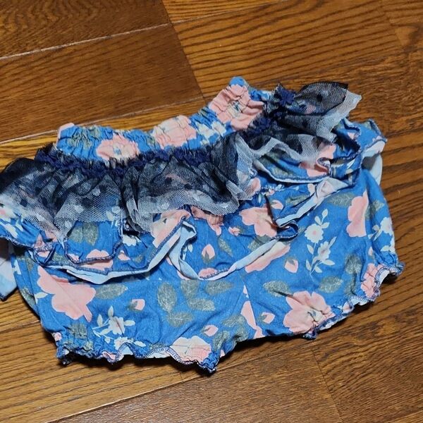 花柄かぼちゃパンツ 70~80cm