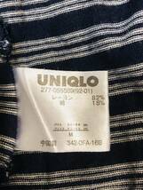 UNIQLO　ユニクロ　ボーダーデザイン　半そで　チュニック　Tシャツ　ルームウェア　ネイビー　サイズM　レーヨン混_画像7