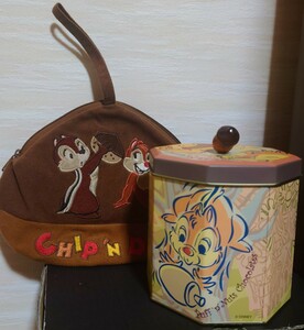  Disney Land chip . Dale pastry can pouch 2 set 