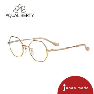 【度付きレンズ込み】AQUALIBERTY AQ22508 BE (ベージュ) 日本製 アクアリバティー 眼鏡 めがね 伊達眼鏡