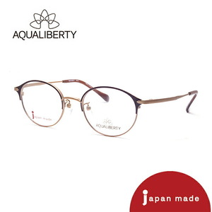 【度付きレンズ込み】AQUALIBERTY AQ22523 BR(ブラウン) 日本製 アクアリバティー 眼鏡 めがね 伊達眼鏡