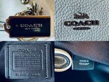 ★ coach コーチ 2WAY バッグ ハンド ショルダー 【 本体 アイボリー 白 / 金具 ゴールド 金色 】 型番 F28966 ■ USED オールド ■ 松355_画像7