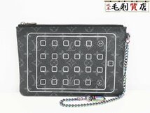 ルイヴィトン LOUIS VUITTON モノグラム エクリプス フラグメント コラボ iPadケース クラッチバッグ M64449 美品 ポーチ_画像1