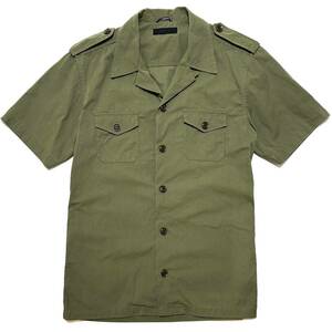 LEON掲載 定価2.6万 junhashimoto TROPICAL ARMY SHIRTS 3 カーキ　ジュンハシモト トロピカルアーミーシャツ　wjk　akm　1piu