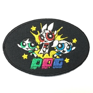 164 パワーパフガールズ The Powerpuff Girls ブロッサム バブルス バターカップ アイロン ワッペン パワパフ カスタム 刺繍ワッペン