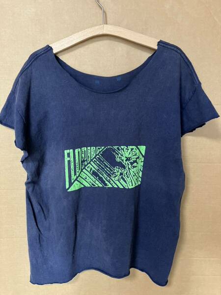 80's 古着 女性用 リメイク カットオフ 80s フロリダ Tシャツ サイズ L 送料無料